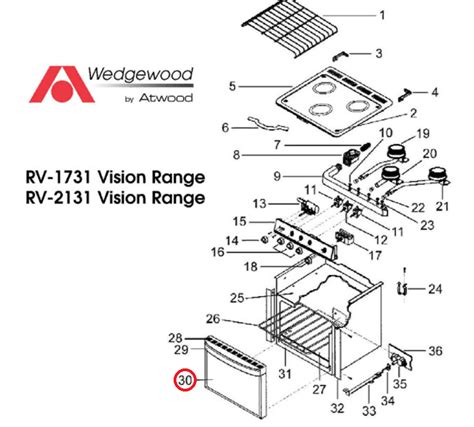 dometic rv stove parts